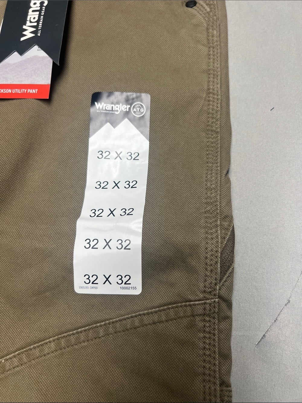 Wrangler Khaki Work Pants with Flared Leg - Picture 5 of 10